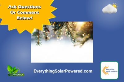 Comments - Guide to Solar Powered Chistmas Lights